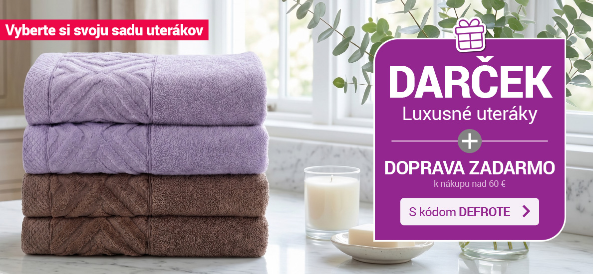 Sada uterákov zdarma k objednávke Sada uterákov zdarma k objednávke